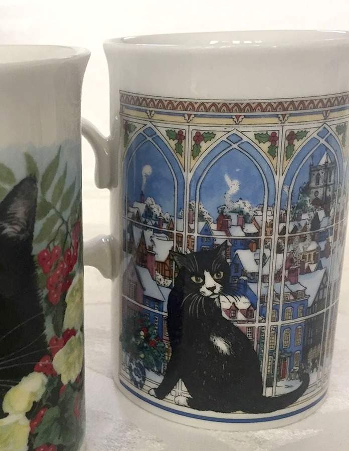 Christmas Cats Stoneware Mug by Dunoon-1