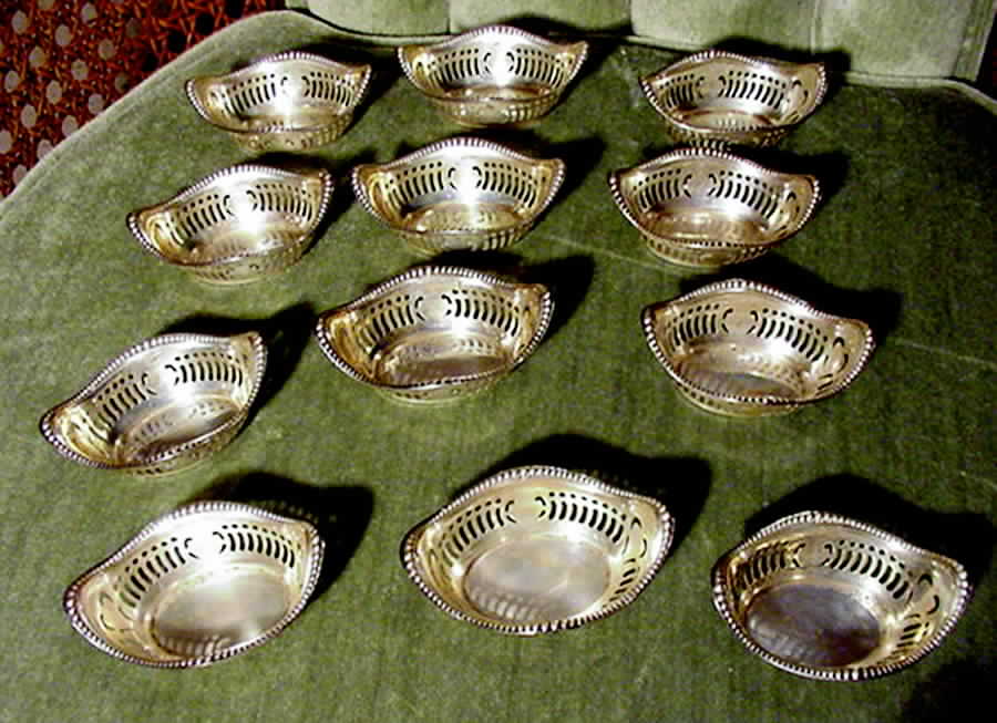 844 (Sterling, Hollowware) Nut Dish by Dominick & Haff-1