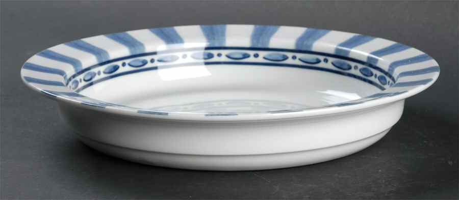 Parisian Blue Rim Soup Bowl by Dansk-1