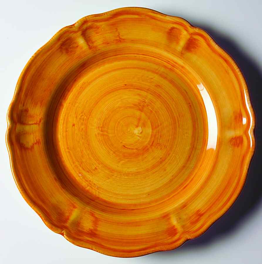 Kaleidoscope Orange Service Plate (Charger) by Deruta (Italy)-1