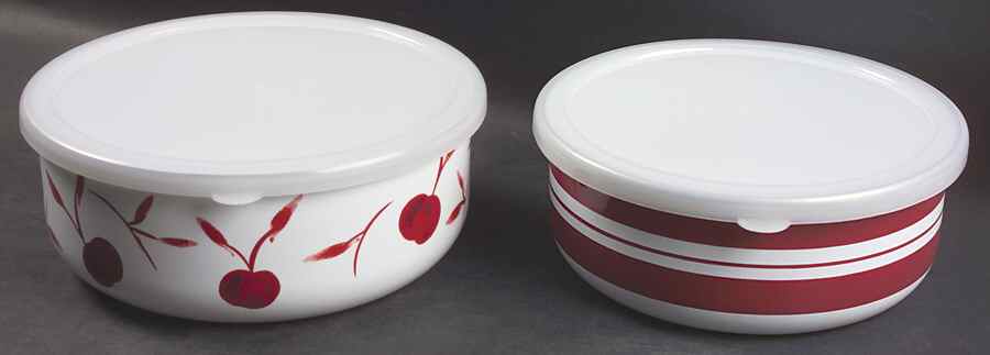 Bing 2-Piece Metal Bowl Set with Lids by Dansk-1