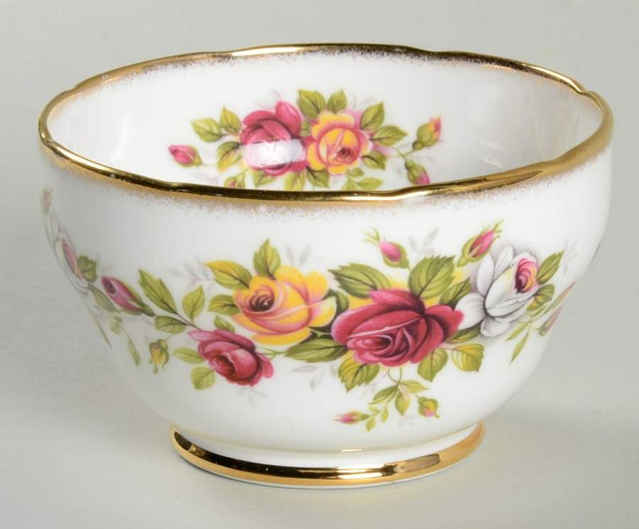 English Garden (Amber Shape) Mini Open Sugar Bowl by Duchess-1