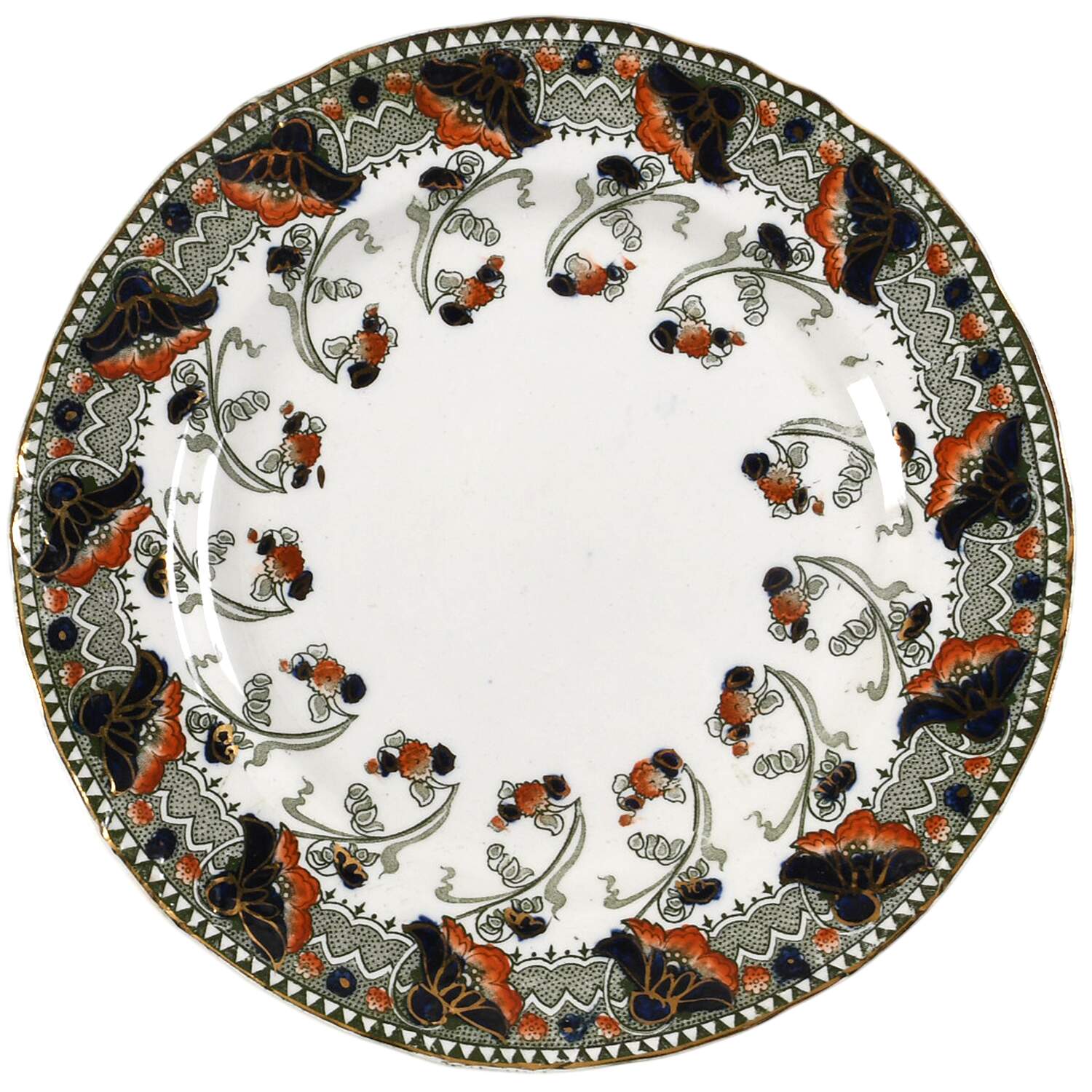 Perfecto Green Multicolor Salad Plate by Dunn Bennett-1
