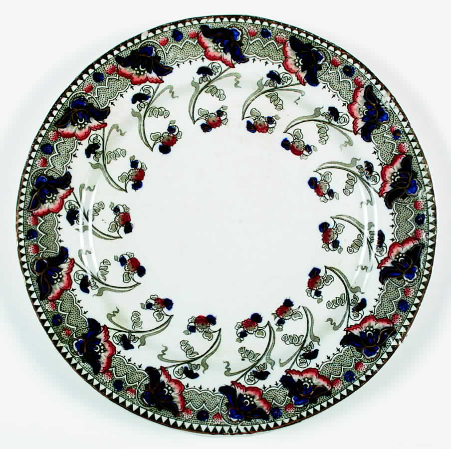 Perfecto Green Multicolor Dinner Plate by Dunn Bennett-1