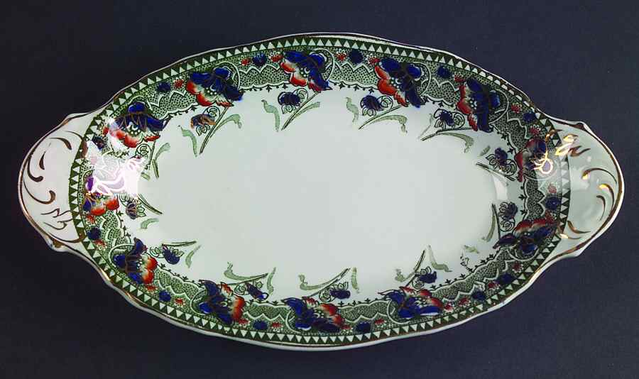 Perfecto Green Multicolor Relish/Gravy Underplate by Dunn Bennett-1