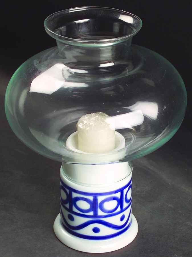 Arabesque (Japan, Taiwan) Hurricane Lamp & Globe by Dansk-1