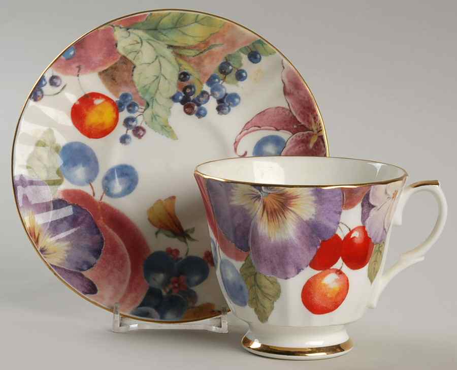 Covent Garden Footed Cup & Saucer Set by Duchess-1
