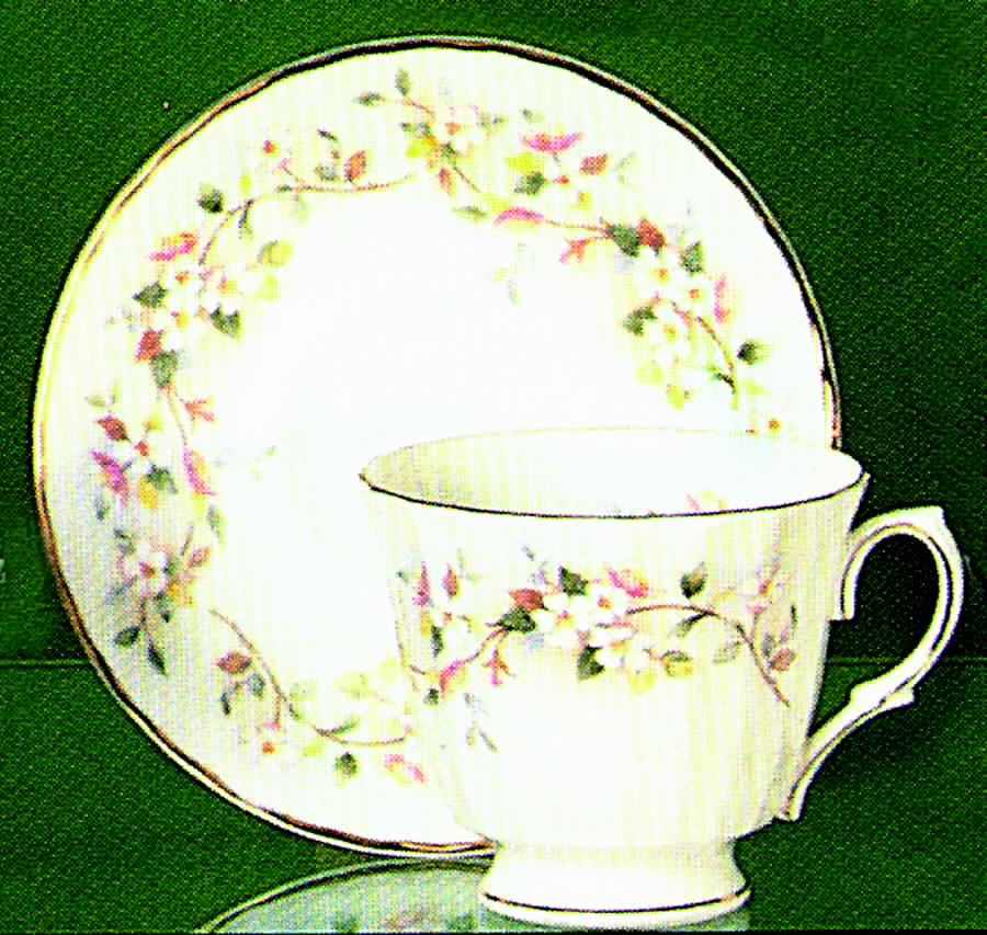 Petite Pastels Footed Cup & Saucer Set by Duchess-1