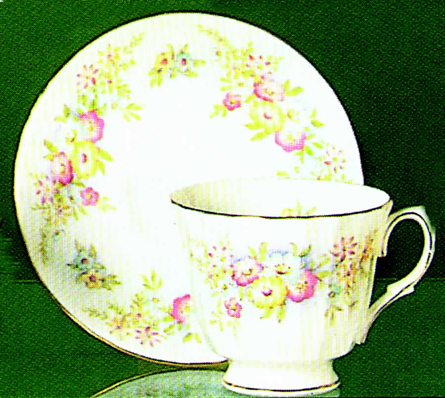 Petite Pastels Footed Cup & Saucer Set by Duchess-1