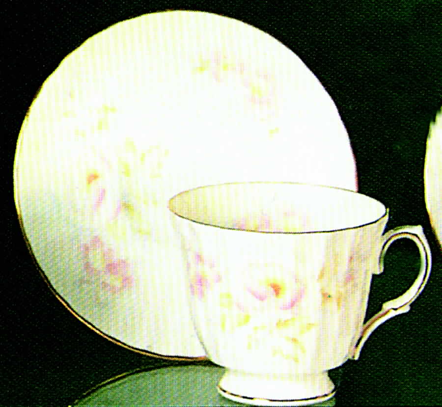 Coronet Footed Cup & Saucer Set by Duchess-1