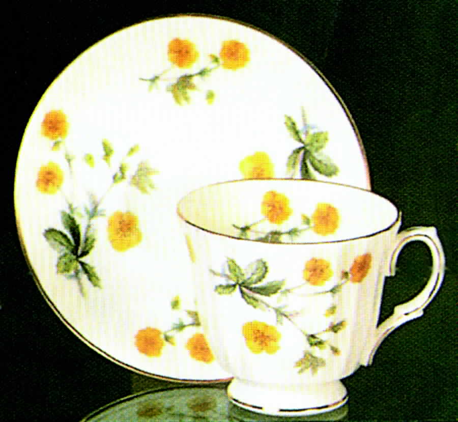 Wayside Footed Cup & Saucer Set by Duchess-1