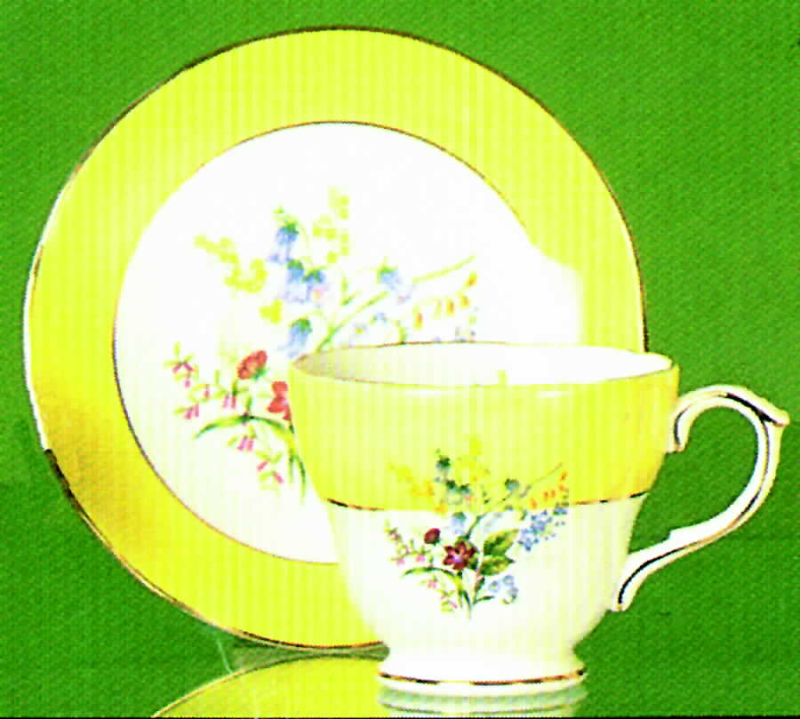 Kensingtons Gardens Footed Cup & Saucer Set by Duchess-1