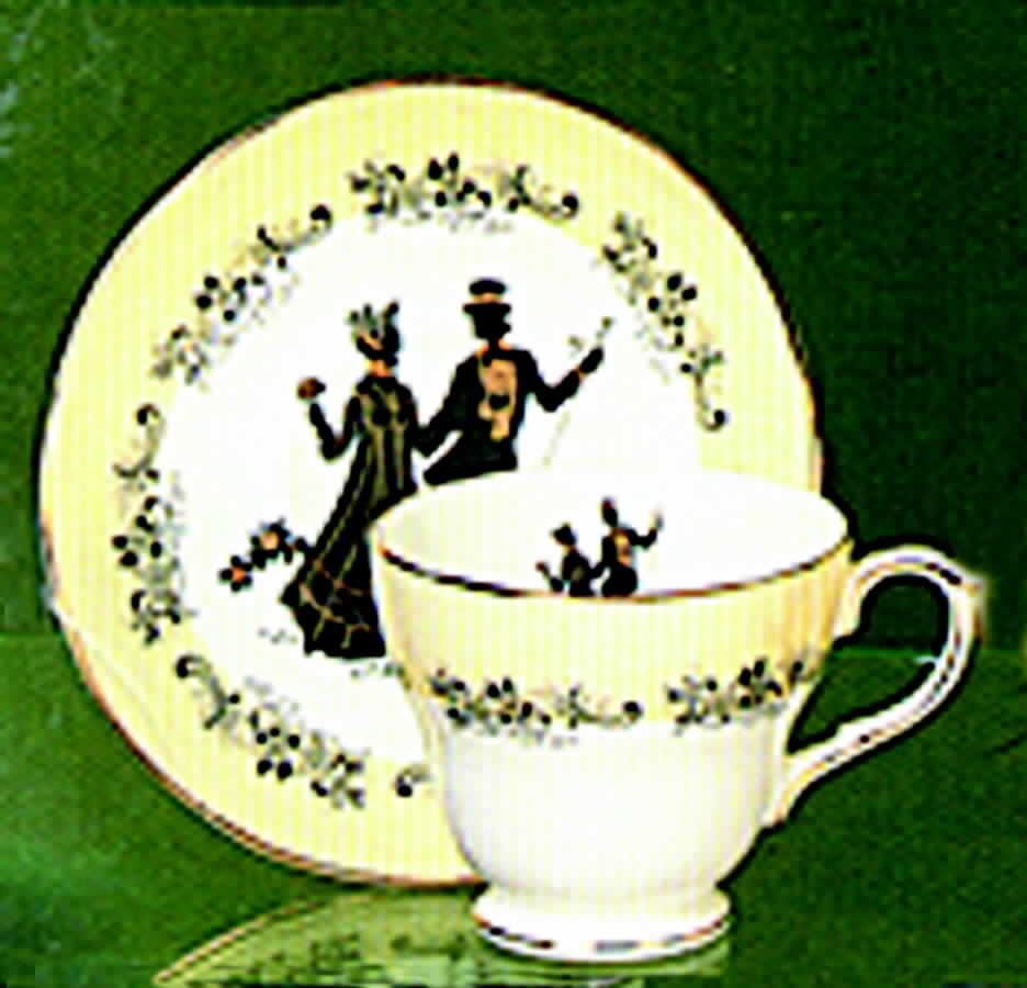 Regency Footed Cup & Saucer Set by Duchess-1