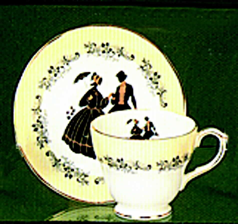 Regency Footed Cup & Saucer Set by Duchess-1