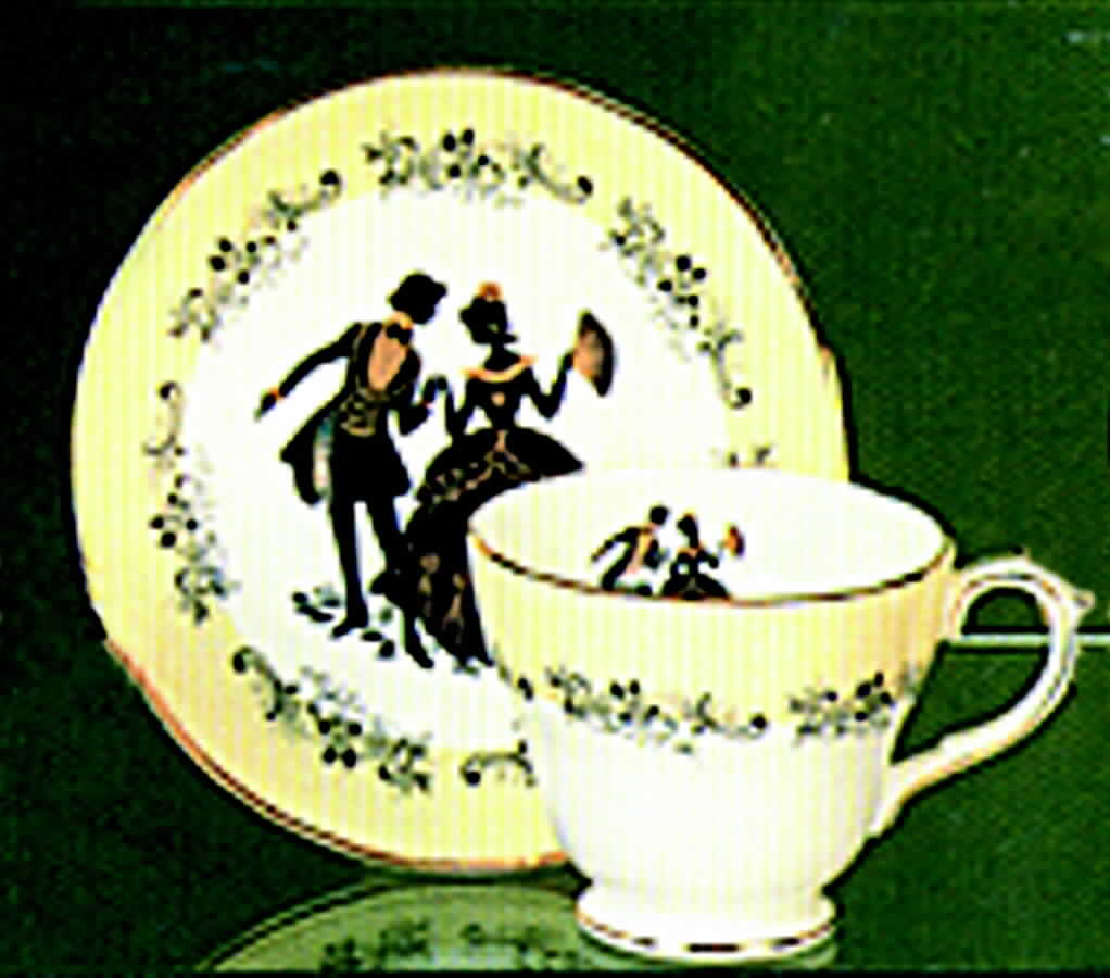Regency Footed Cup & Saucer Set by Duchess-1