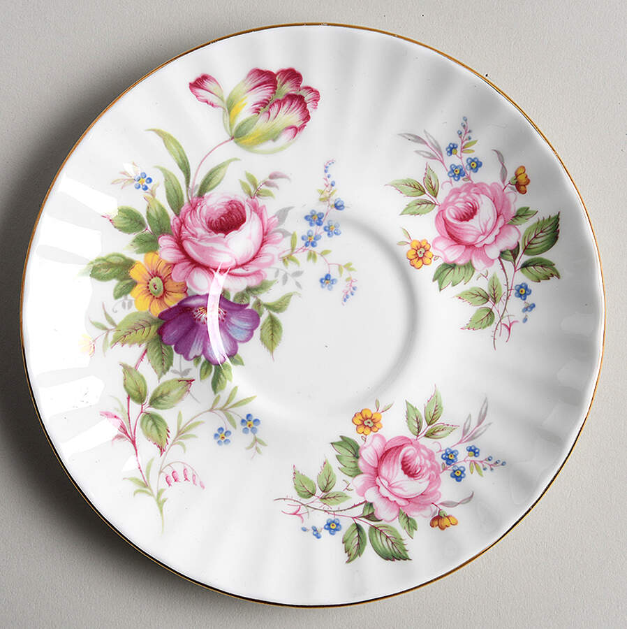 English Garden (Sapphire Shape) Saucer by Duchess-1