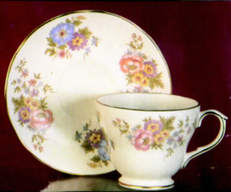 Festival Footed Cup & Saucer Set by Duchess-1