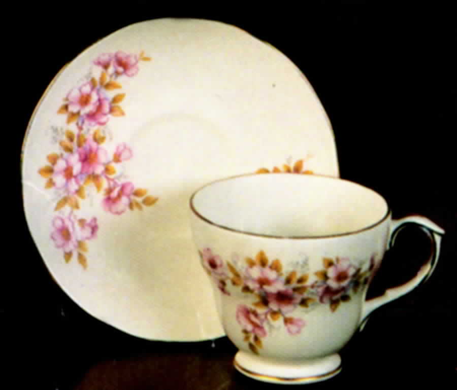 Tiffany Footed Cup & Saucer Set by Duchess-1