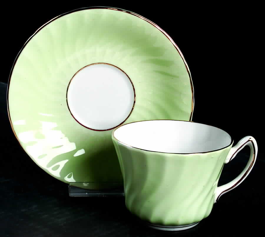 5376-D Flat Cup & Saucer Set by Delphine-1