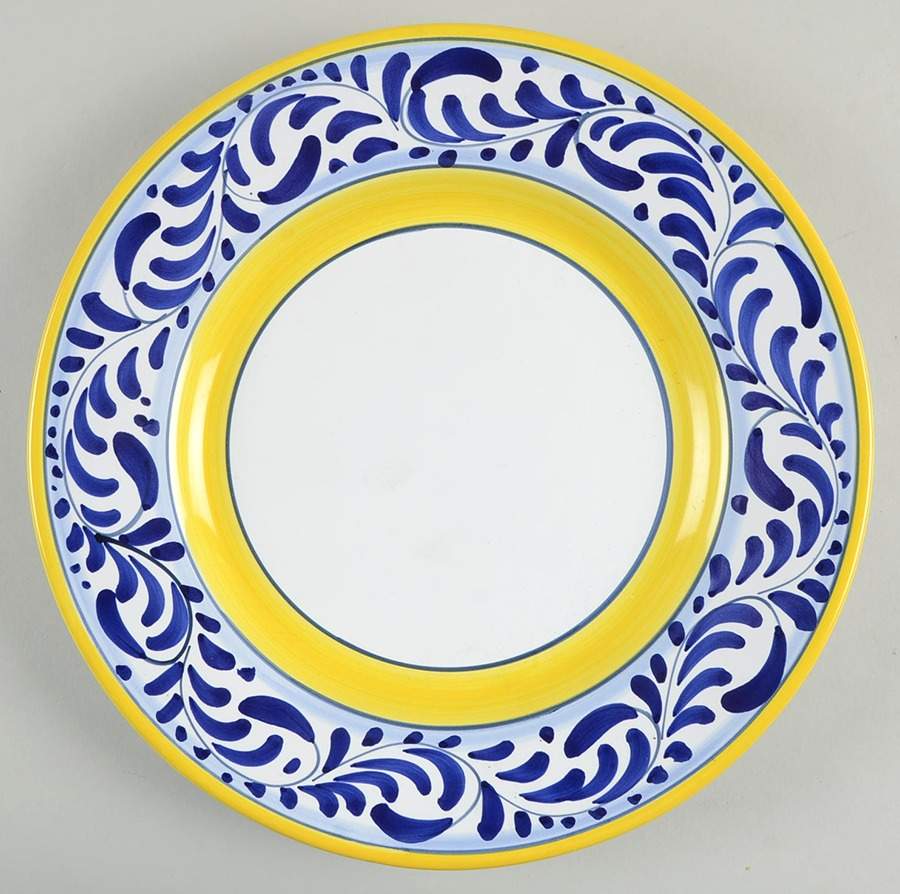 DER35 Dinner Plate by Deruta (Italy)-1