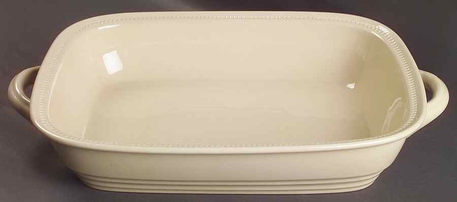 Craft Colors Oatmeal 14" Rectangular Baker by Dansk-1