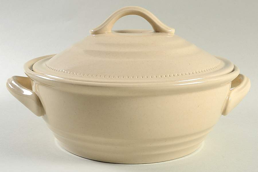 Craft Colors Oatmeal 2 Qt Round Covered Casserole by Dansk-1