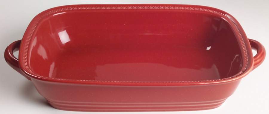 Craft Colors Rhubarb 14" Rectangular Baker by Dansk-1