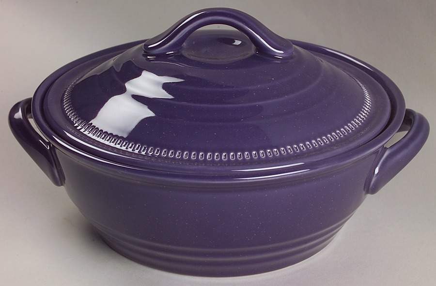 Craft Colors Eggplant 2 Qt Round Covered Casserole by Dansk-1