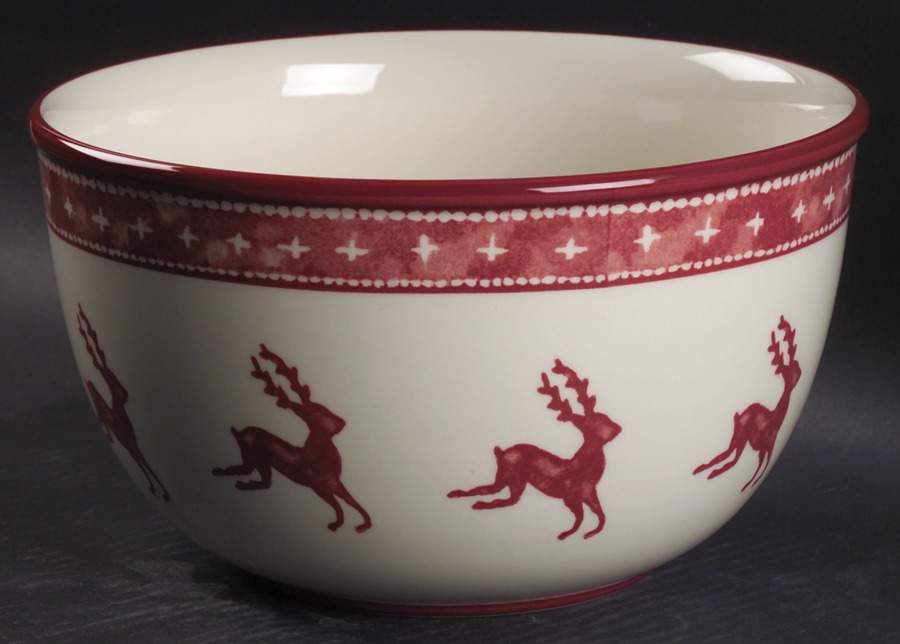 Nordic Knits Red 9" Salad Serving Bowl by Dansk-1
