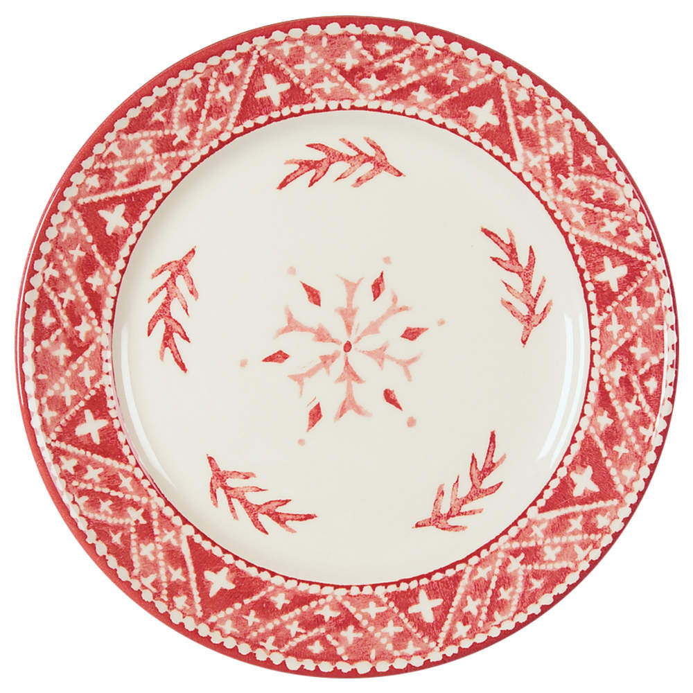 Nordic Knits Red Salad Plate by Dansk-1