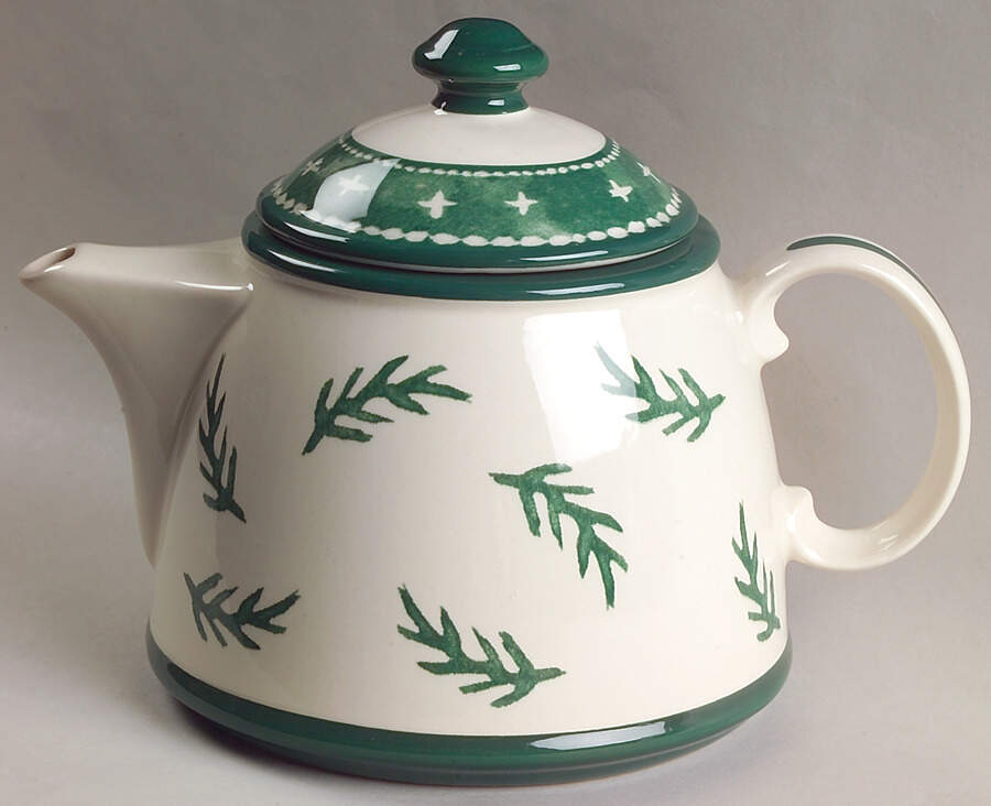 Nordic Knits Green Teapot & Lid by Dansk-1