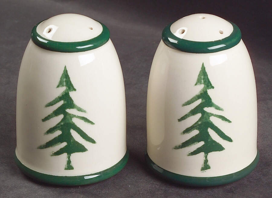 Nordic Knits Green Salt & Pepper Set by Dansk-1