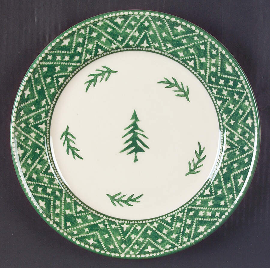 Nordic Knits Green Dinner Plate by Dansk-1
