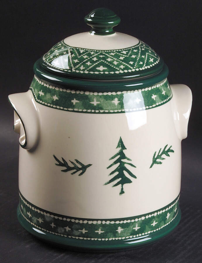 Nordic Knits Green Cookie Jar & Lid by Dansk-1