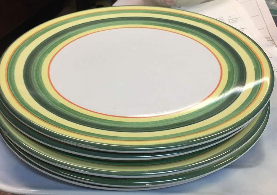 Lime Twist Melamine Dinner Plate by Dansk-1