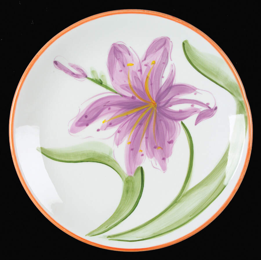 Orange Splash Accent Salad Plate by Dansk-1