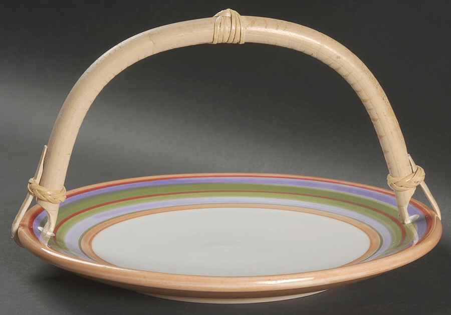 Orange Splash Bamboo Handle Round Serving Plate (SP) by Dansk-1