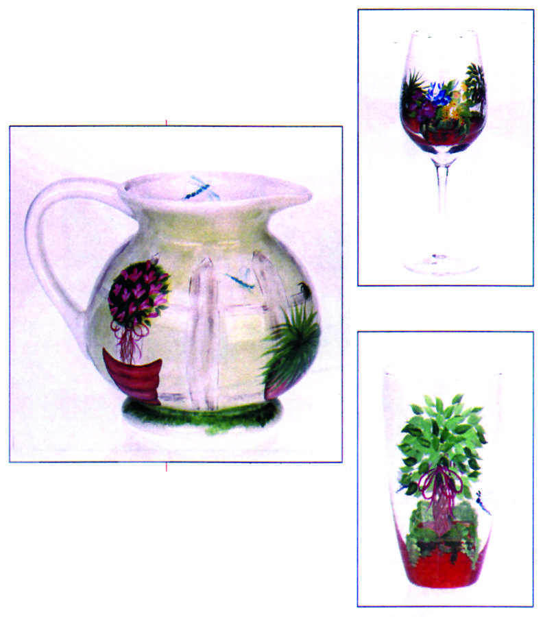 Garden Gate Pitcher by Donna Dewberry-1