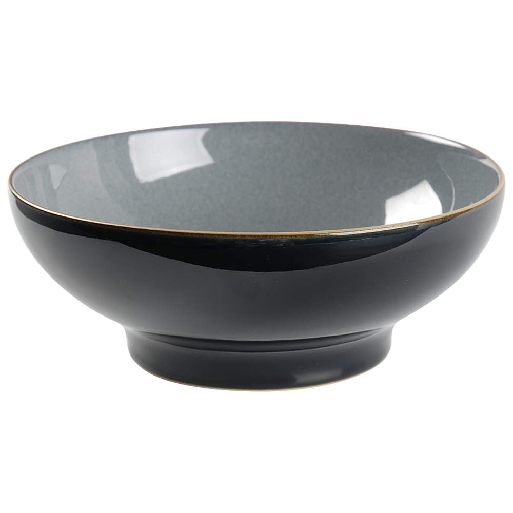 Jet 9" Round Pedestal Serving Bowl by Denby-Langley-1