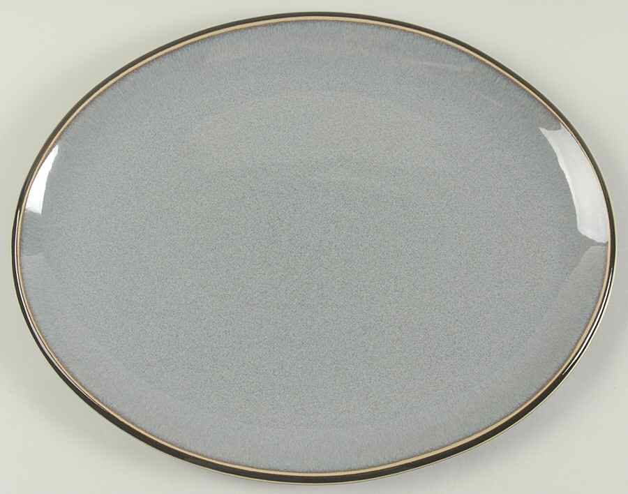 Jet 14" Oval Serving Platter by Denby-Langley-1