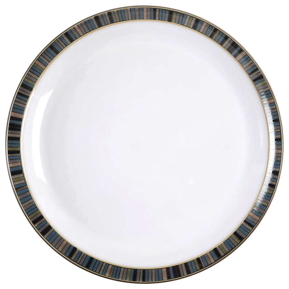 Jet Stripes Dinner Plate by Denby-Langley-1