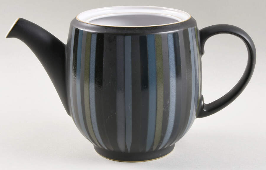 Jet Stripes Teapot No Lid by Denby-Langley-1