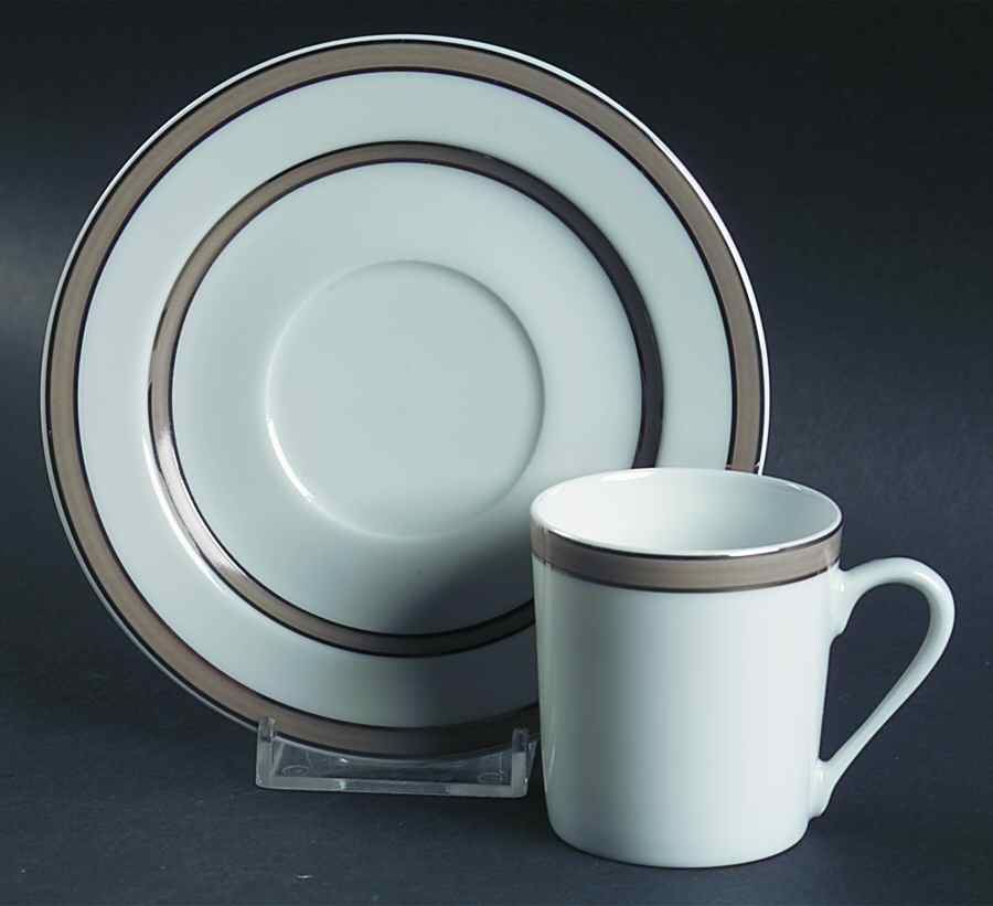 Artica Flat Demitasse Cup & Saucer Set by Philippe Deshoulieres-1