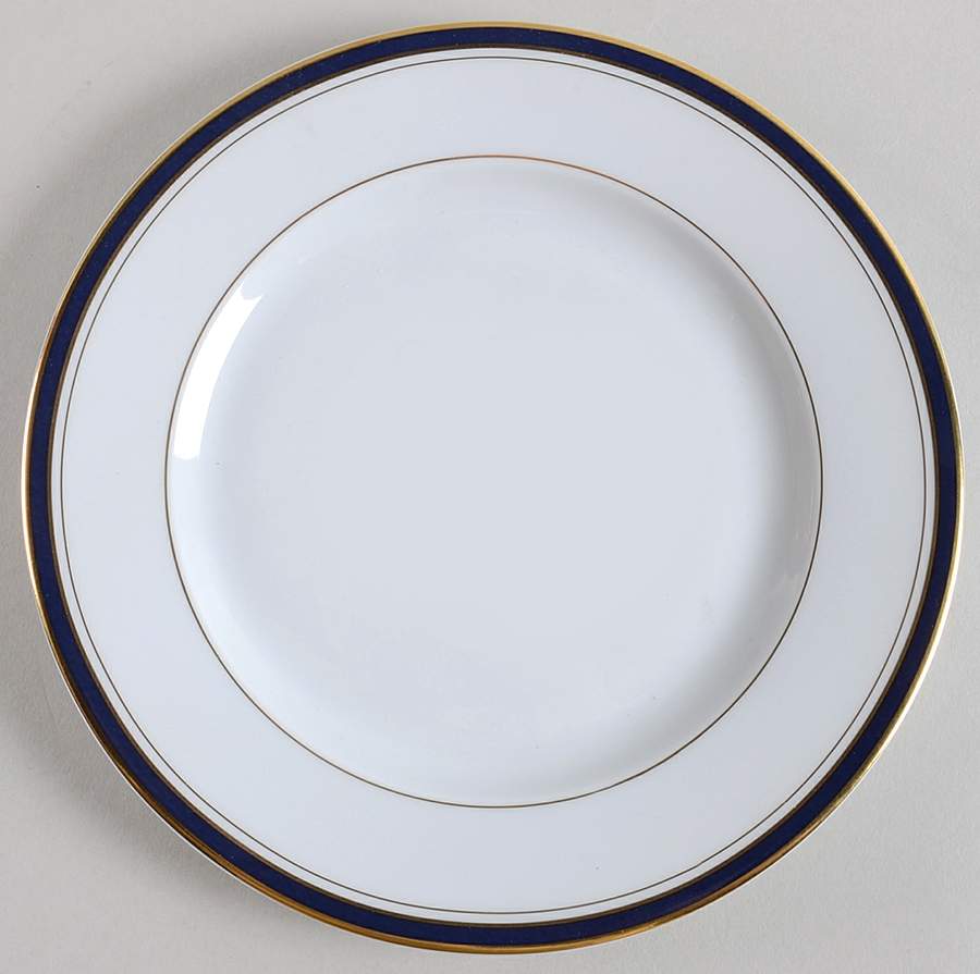 Imperial Blue Salad Plate by Philippe Deshoulieres-1