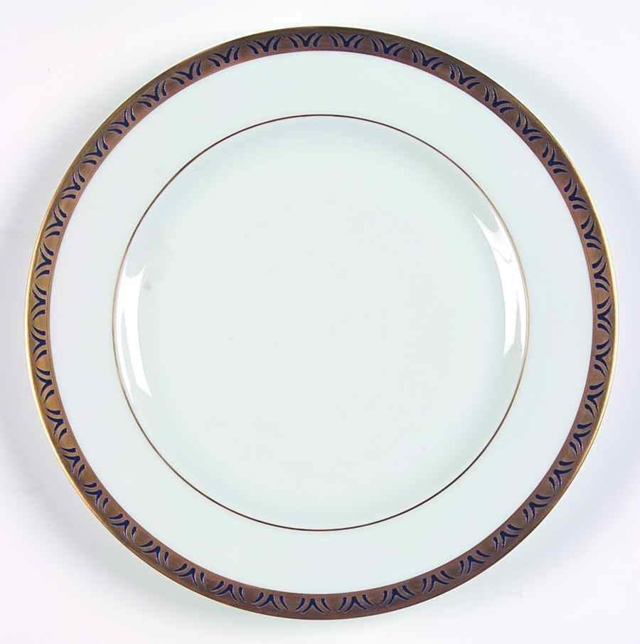 Rizieres Blue Salad Plate by Philippe Deshoulieres-1