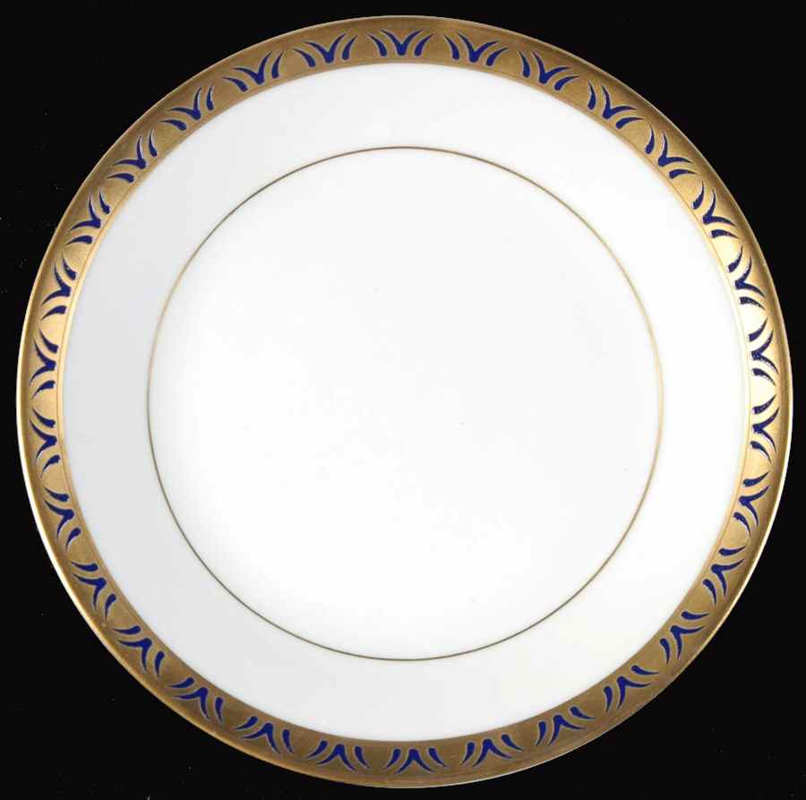 Rizieres Blue Bread & Butter Plate by Philippe Deshoulieres-1