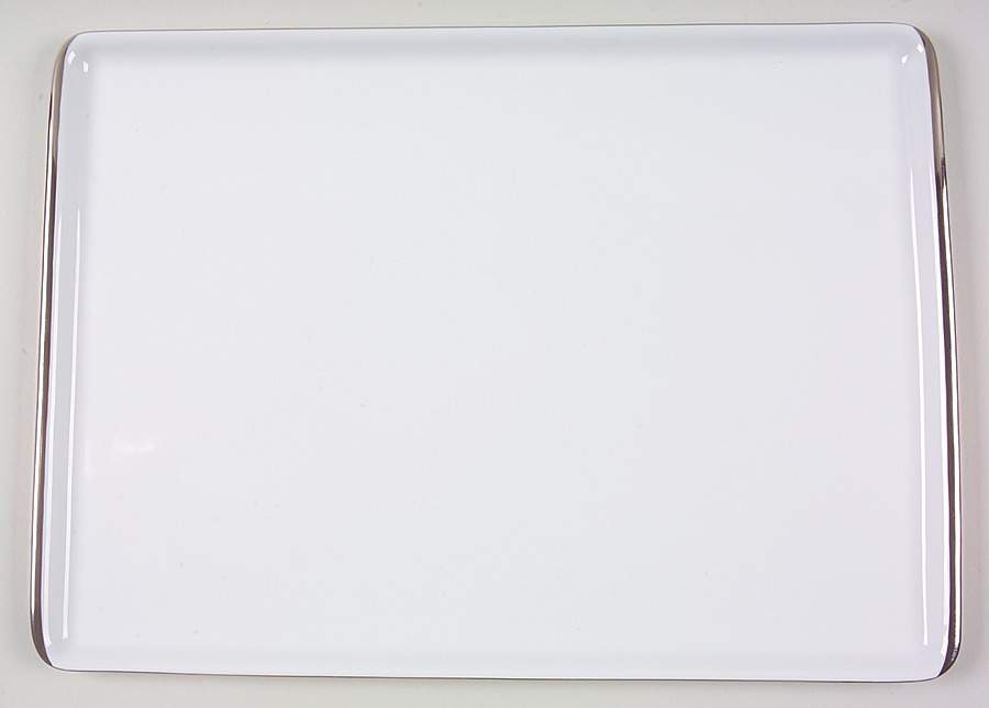 Senat Platinum 13" Rectangular Tray by Philippe Deshoulieres-1