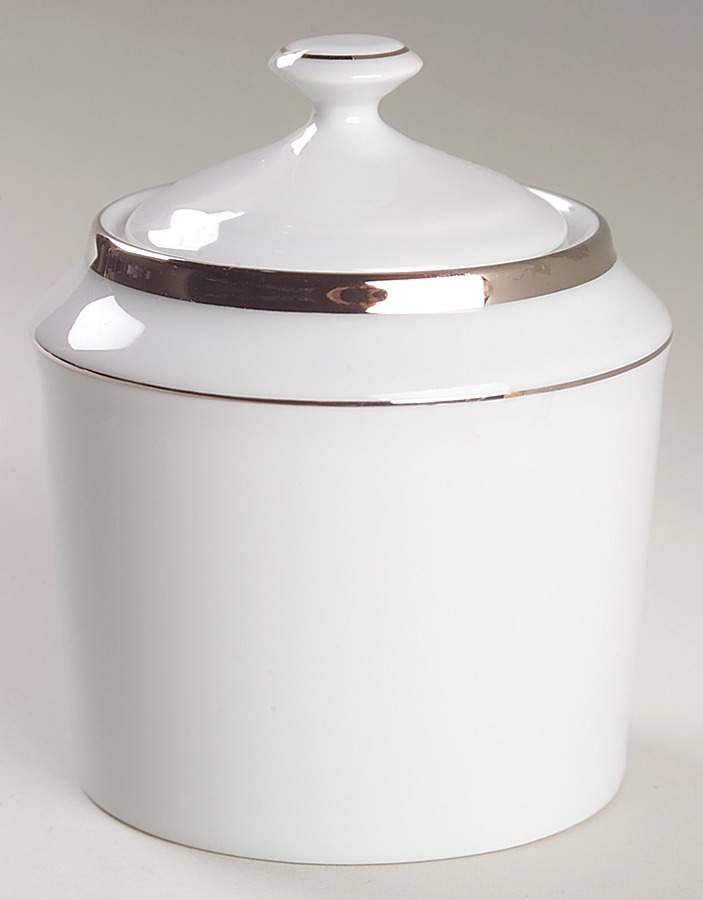 Senat Platinum Sugar Bowl & Lid by Philippe Deshoulieres-1