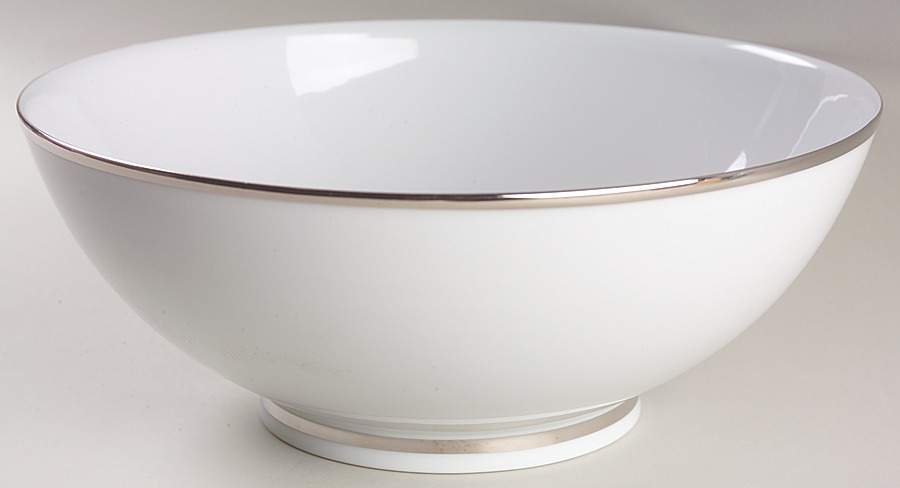 Senat Platinum 11" Large Salad Serving Bowl by Philippe Deshoulieres-1