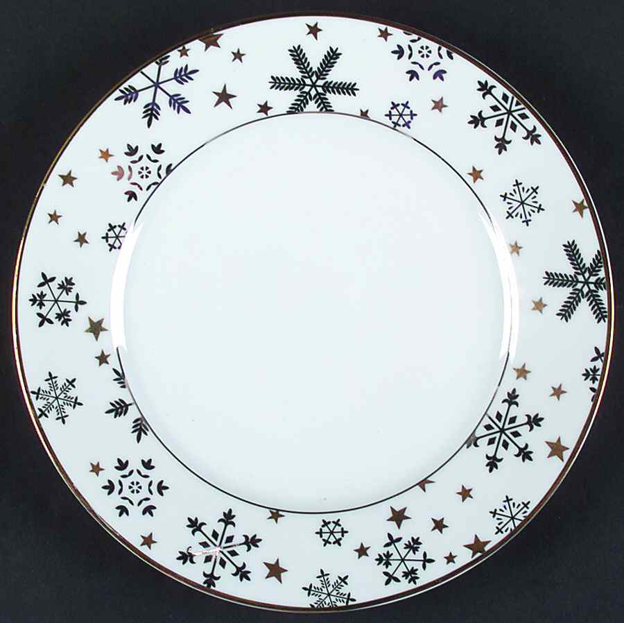 Snowflake Salad/Dessert Plate by Philippe Deshoulieres-1
